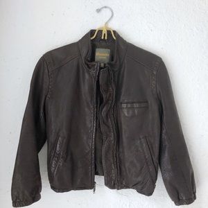 Wearmaster from Madewell brown leather jacket XS